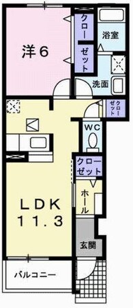 メゾンエレメンツＳの物件間取画像